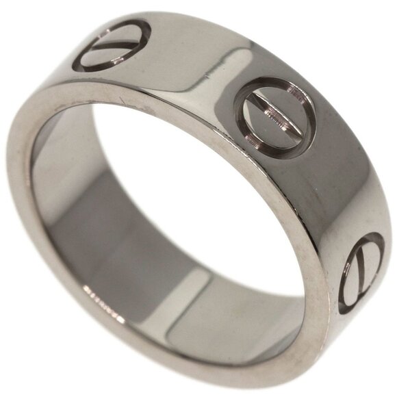 CARTIER 18k White Gold Love Ring #47 - Picture 1 of 10